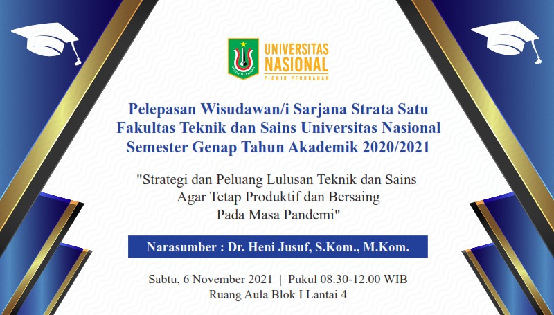 Pelepasan Wisudawan/i Fakultas Teknik dan Sains Semester Genap 2020/2021
