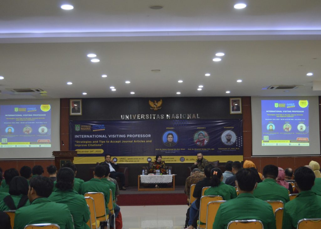 Dorong Publikasi, FTS Unas Selenggarakan International Visiting Profesor