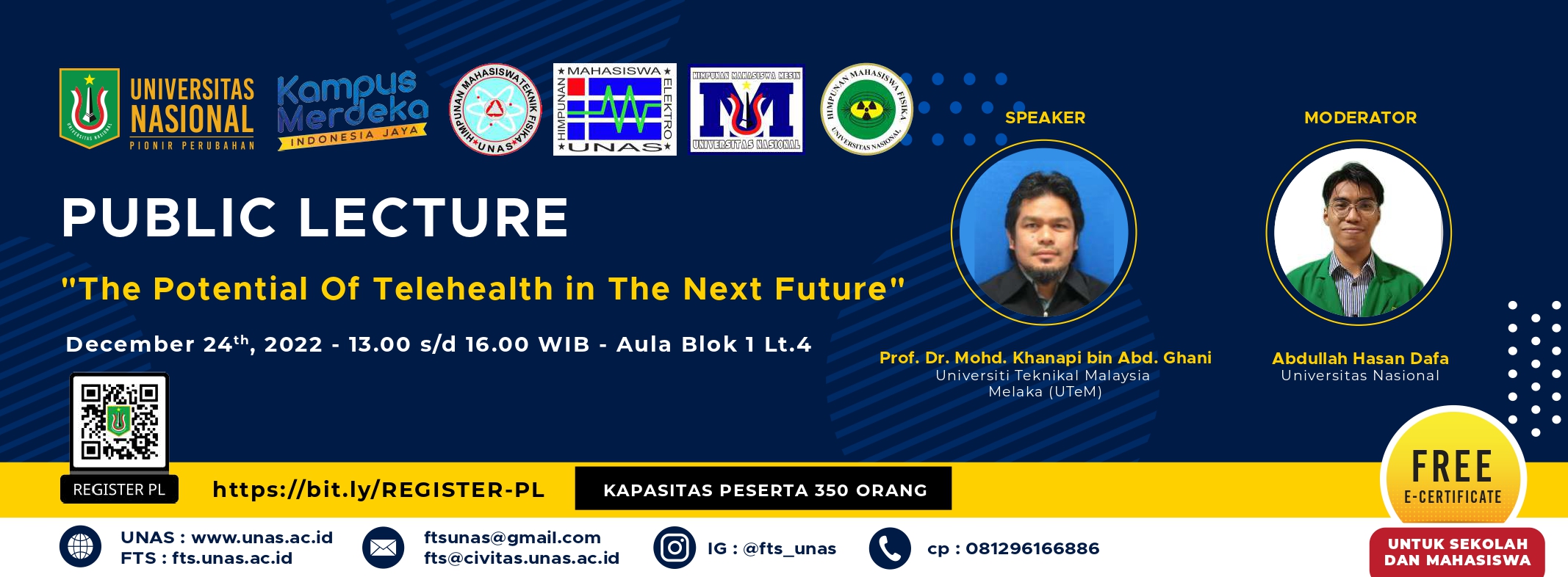Public Lecture: The Potential of Telehealth in The Next Future